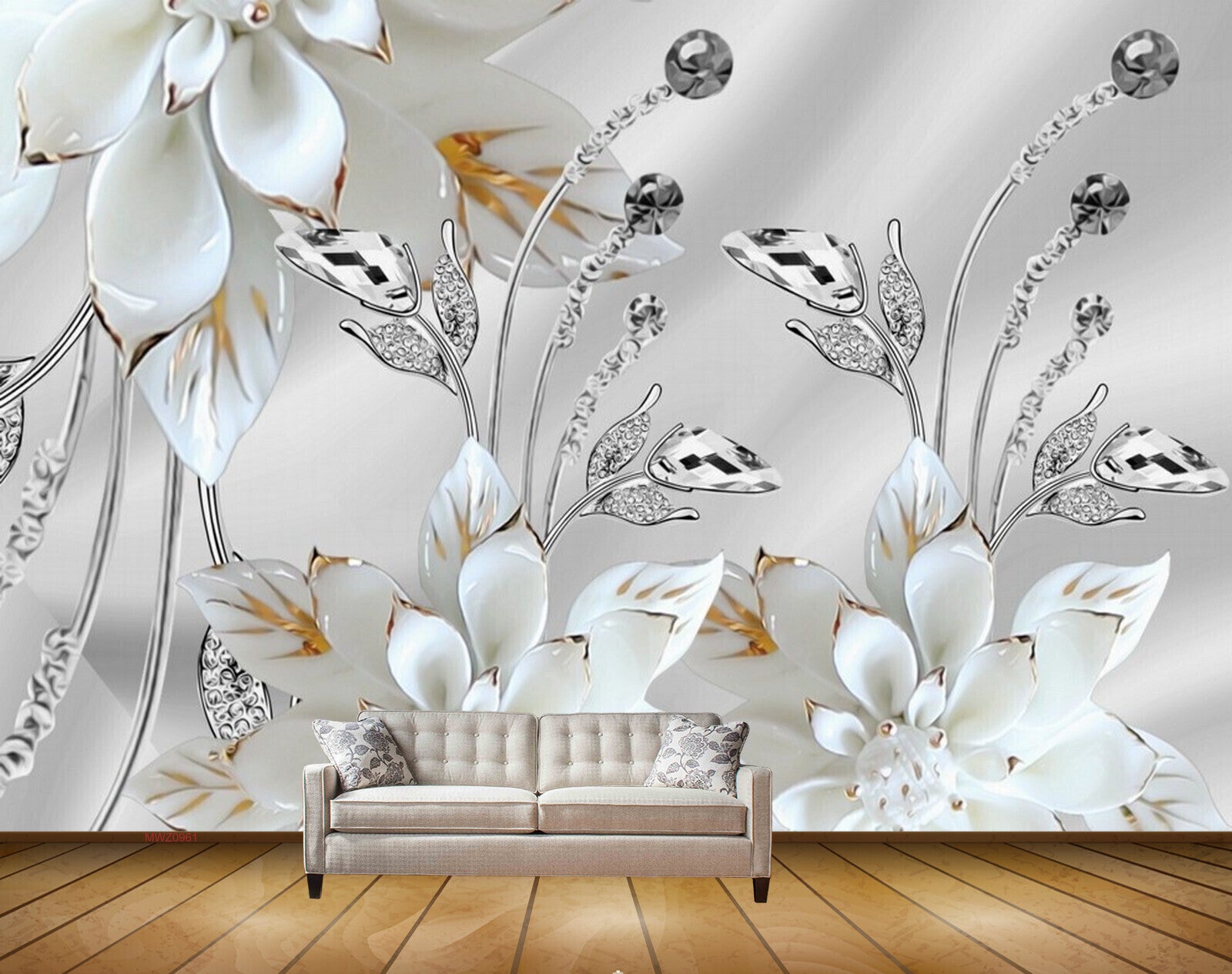 Avikalp MWZ0961 White Flowers Leaves HD Wallpaper Avikalp MWZ0961 White Flowers Leaves HD Wallpaper