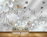 Avikalp MWZ0961 White Flowers Leaves 3D HD Wallpaper Avikalp MWZ0961 White Flowers Leaves 3D HD Wallpaper