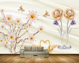 Avikalp MWZ0964 White Flowers Cranes Flies 3D HD Wallpaper Avikalp MWZ0964 White Flowers Cranes Flies 3D HD Wallpaper