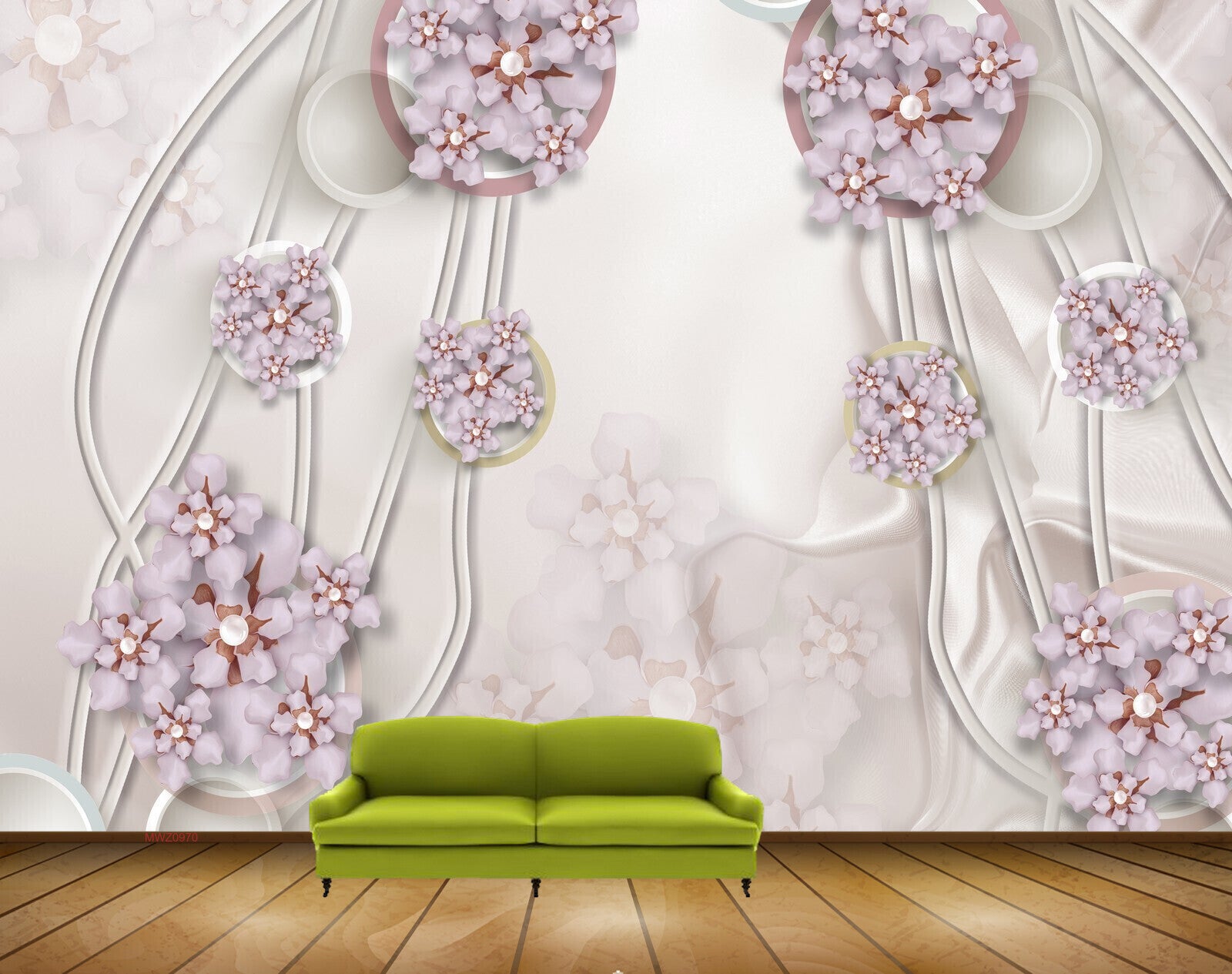 Avikalp MWZ0970 Purple Flowers 3D HD Wallpaper Avikalp MWZ0970 Purple Flowers 3D HD Wallpaper