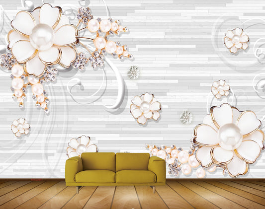 Avikalp MWZ0974 White Flowers HD Wallpaper