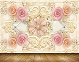 Avikalp MWZ0979 Pink Peach Flowers 3D HD Wallpaper Avikalp MWZ0979 Pink Peach Flowers 3D HD Wallpaper