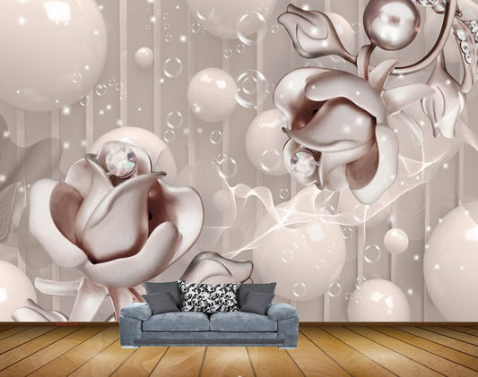 Avikalp MWZ1010 White Flowers HD Wallpaper