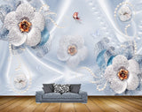 Avikalp MWZ1028 White Flowers Butterflies HD Wallpaper Avikalp MWZ1028 White Flowers Butterflies HD Wallpaper