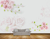 Avikalp MWZ1050 Pink Rose Flowers Leaves 3D HD Wallpaper Avikalp MWZ1050 Pink Rose Flowers Leaves 3D HD Wallpaper