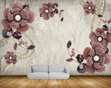 Avikalp MWZ1060 Brown Flowers Leaves 3D HD Wallpaper Avikalp MWZ1060 Brown Flowers Leaves 3D HD Wallpaper