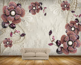 Avikalp MWZ1060 Brown Flowers Leaves 3D HD Wallpaper Avikalp MWZ1060 Brown Flowers Leaves 3D HD Wallpaper