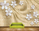 Avikalp MWZ1066 White Flowers Leaves 3D HD Wallpaper Avikalp MWZ1066 White Flowers Leaves 3D HD Wallpaper