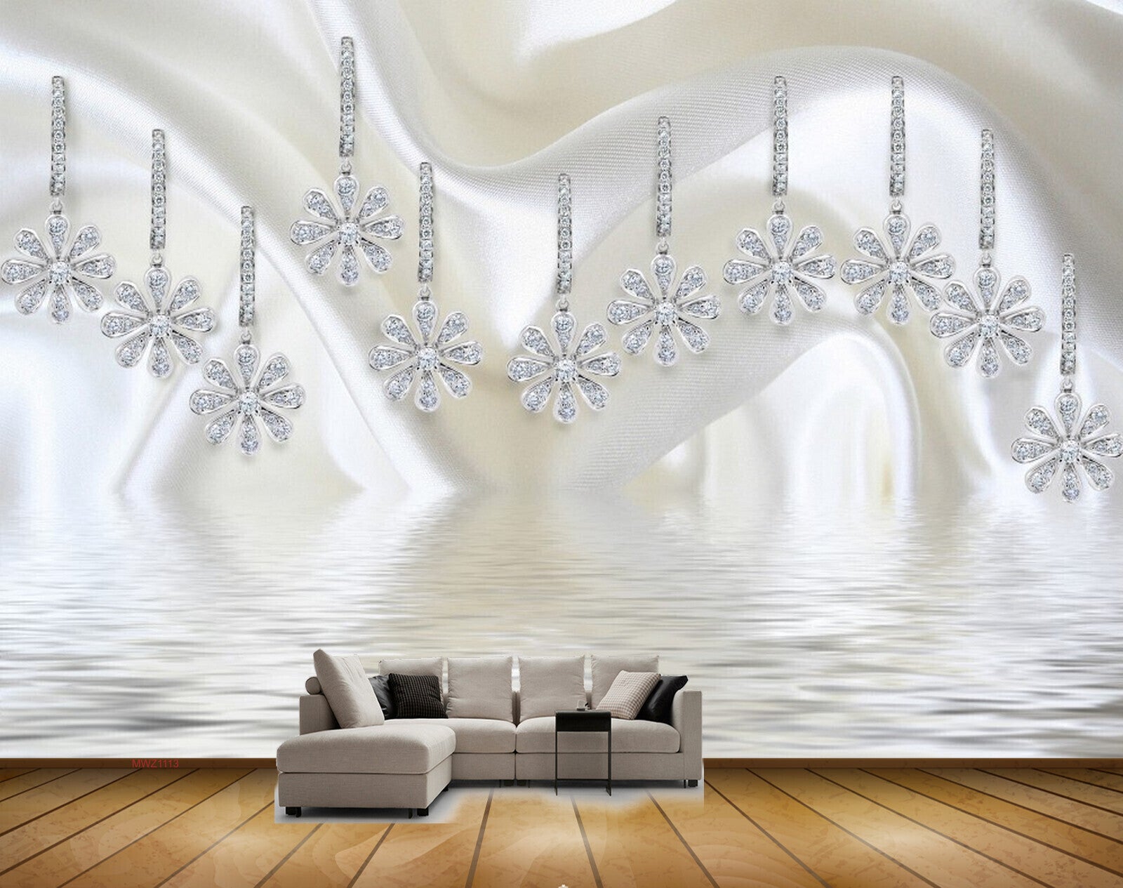 Avikalp MWZ1113 White Flowers River 3D HD Wallpaper Avikalp MWZ1113 White Flowers River 3D HD Wallpaper