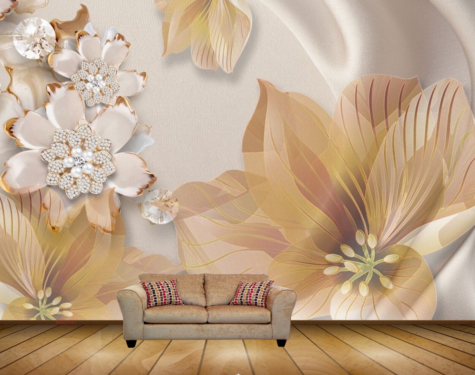 Avikalp MWZ1141 White Orange Flowers HD Wallpaper Avikalp MWZ1141 White Orange Flowers HD Wallpaper