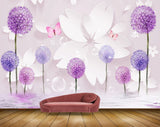 Avikalp MWZ1162 Pink Purple Flowers Butterflies 3D HD Wallpaper Avikalp MWZ1162 Pink Purple Flowers Butterflies 3D HD Wallpaper