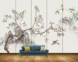 Avikalp MWZ1187 White Flowers Branches Birds 3D HD Wallpaper Avikalp MWZ1187 White Flowers Branches Birds 3D HD Wallpaper