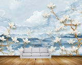 Avikalp MWZ1211 White Flowers Branches 3D HD Wallpaper Avikalp MWZ1211 White Flowers Branches 3D HD Wallpaper