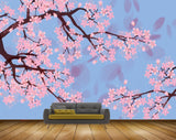 Avikalp MWZ1217 Pink Flowers Branches 3D HD Wallpaper Avikalp MWZ1217 Pink Flowers Branches 3D HD Wallpaper