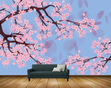 Avikalp MWZ1217 Pink Flowers Branches 3D HD Wallpaper Avikalp MWZ1217 Pink Flowers Branches 3D HD Wallpaper