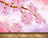 Avikalp MWZ1225 Pink Flowers Branches 3D HD Wallpaper Avikalp MWZ1225 Pink Flowers Branches 3D HD Wallpaper