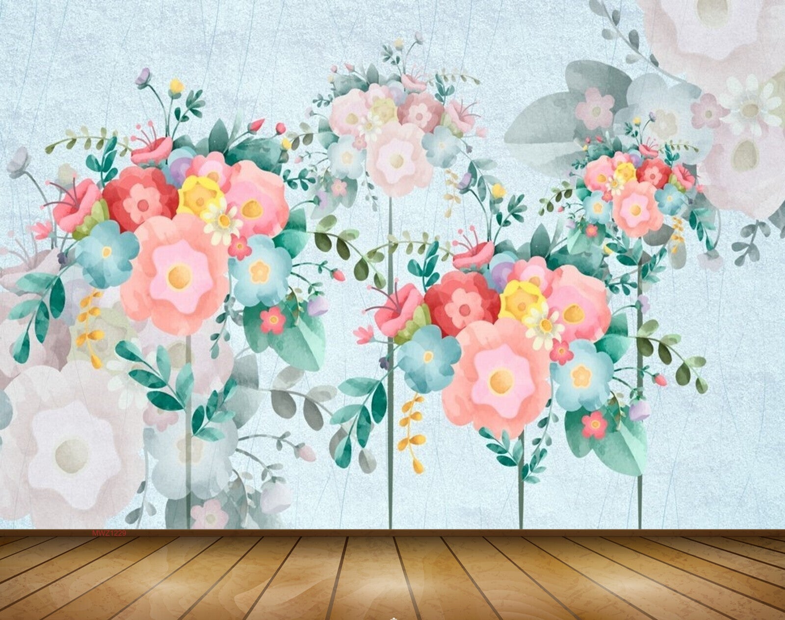 Avikalp MWZ1229 White Pink Flowers Leaves 3D HD Wallpaper Avikalp MWZ1229 White Pink Flowers Leaves 3D HD Wallpaper