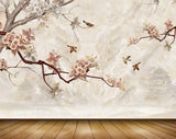 Avikalp MWZ1230 Golden Flowers Branches 3D HD Wallpaper Avikalp MWZ1230 Golden Flowers Branches 3D HD Wallpaper