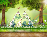 Avikalp MWZ1239 Giraffe Butterflies Trees 3D HD Wallpaper Avikalp MWZ1239 Giraffe Butterflies Trees 3D HD Wallpaper