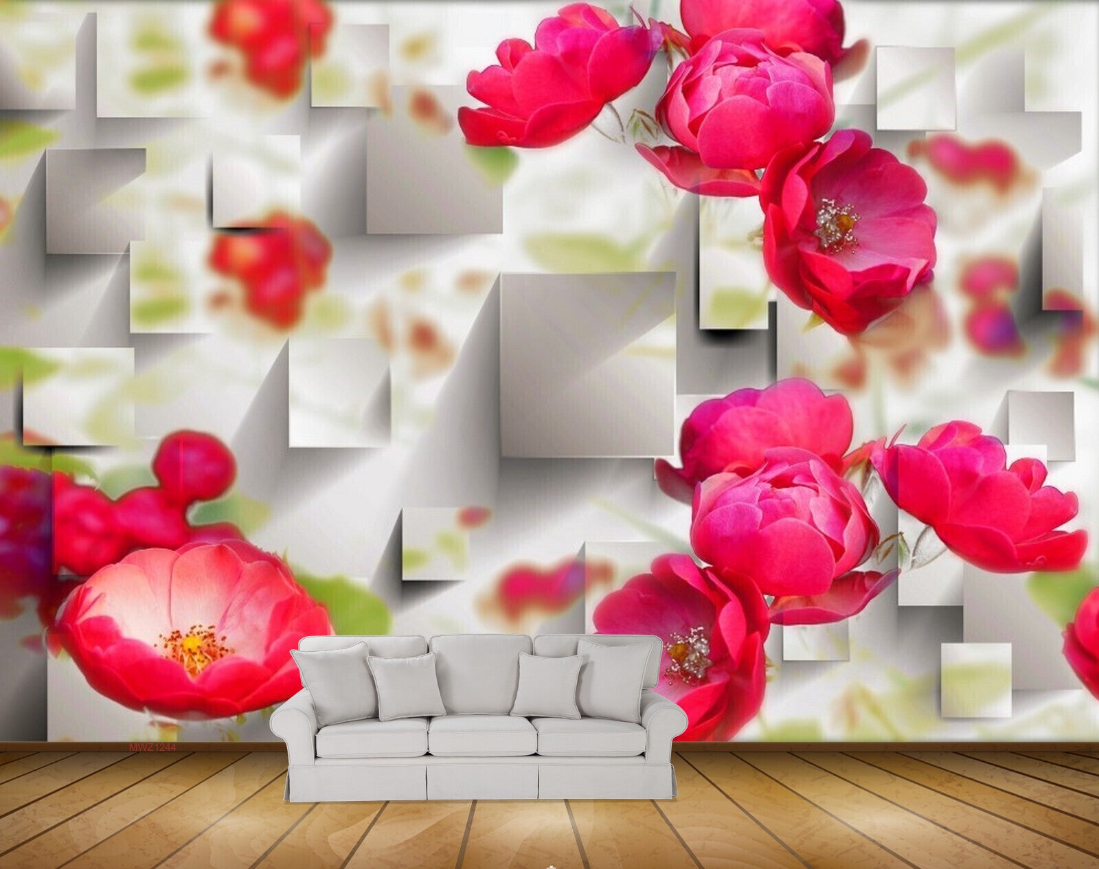 Avikalp MWZ1244 REd Flowers HD Wallpaper Avikalp MWZ1244 REd Flowers HD Wallpaper