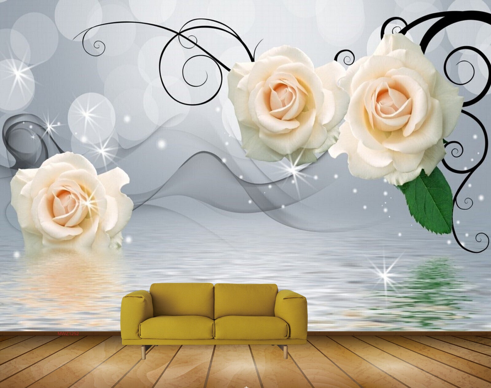 Avikalp MWZ1252 White Pink Flowers Leaves HD Wallpaper Avikalp MWZ1252 White Pink Flowers Leaves HD Wallpaper