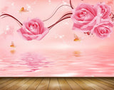 Avikalp MWZ1255 Pink Flowers Butterflies 3D HD Wallpaper Avikalp MWZ1255 Pink Flowers Butterflies 3D HD Wallpaper