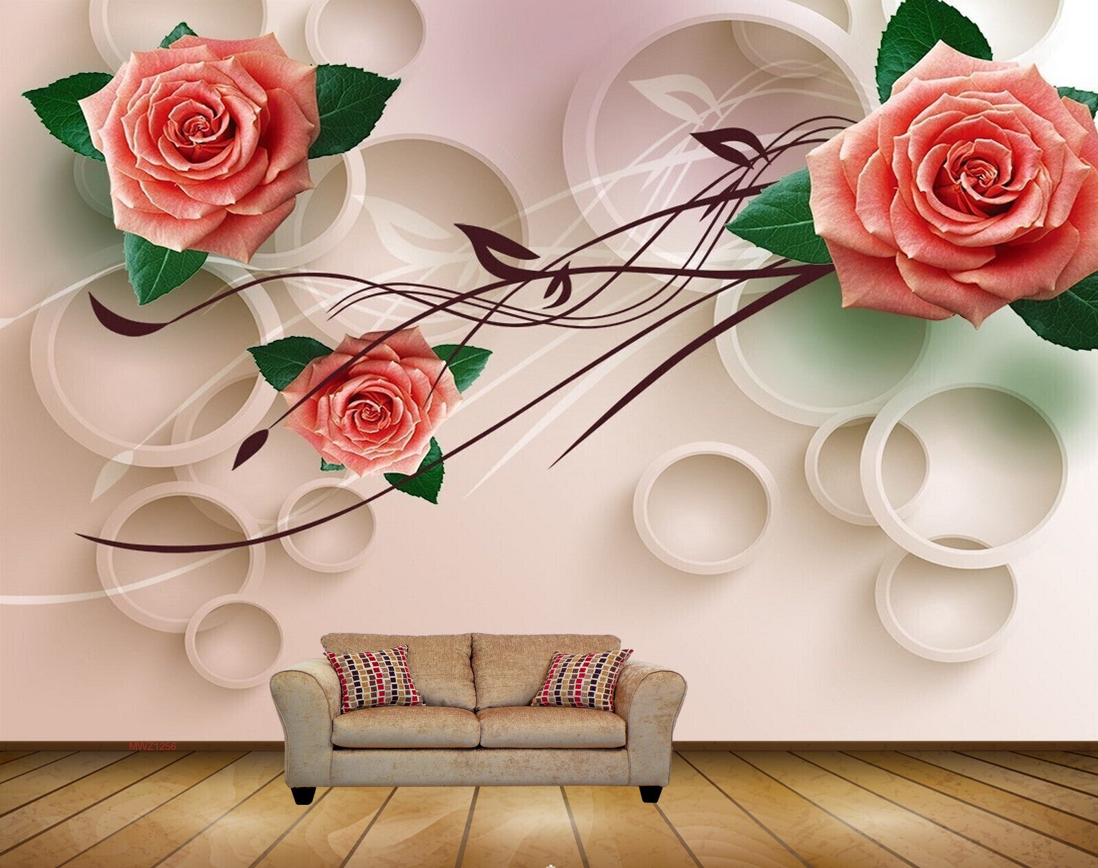 Avikalp MWZ1256 Red Rose Flowers Leaves HD Wallpaper Avikalp MWZ1256 Red Rose Flowers Leaves HD Wallpaper