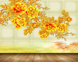 Avikalp MWZ1266 Yellow Orange Flowers 3D HD Wallpaper Avikalp MWZ1266 Yellow Orange Flowers 3D HD Wallpaper