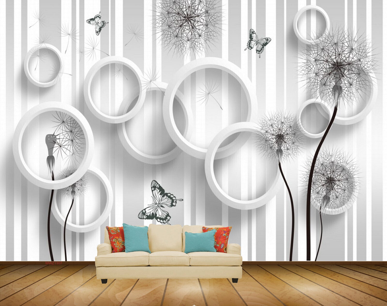 Avikalp MWZ1307 Black White Flowers Butterflies HD Wallpaper Avikalp MWZ1307 Black White Flowers Butterflies HD Wallpaper