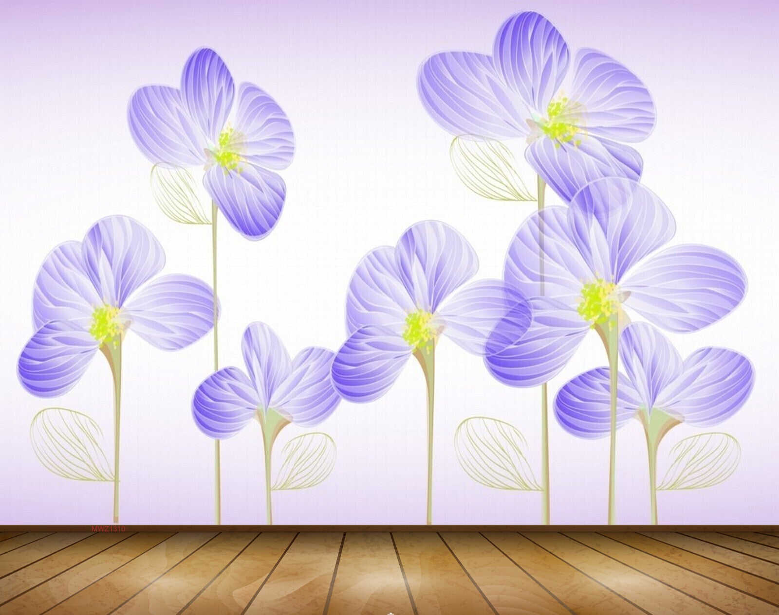 Avikalp MWZ1310 Purple Flowers 3D HD Wallpaper Avikalp MWZ1310 Purple Flowers 3D HD Wallpaper