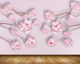 Avikalp MWZ1311 Pink Flowers 3D HD Wallpaper Avikalp MWZ1311 Pink Flowers 3D HD Wallpaper