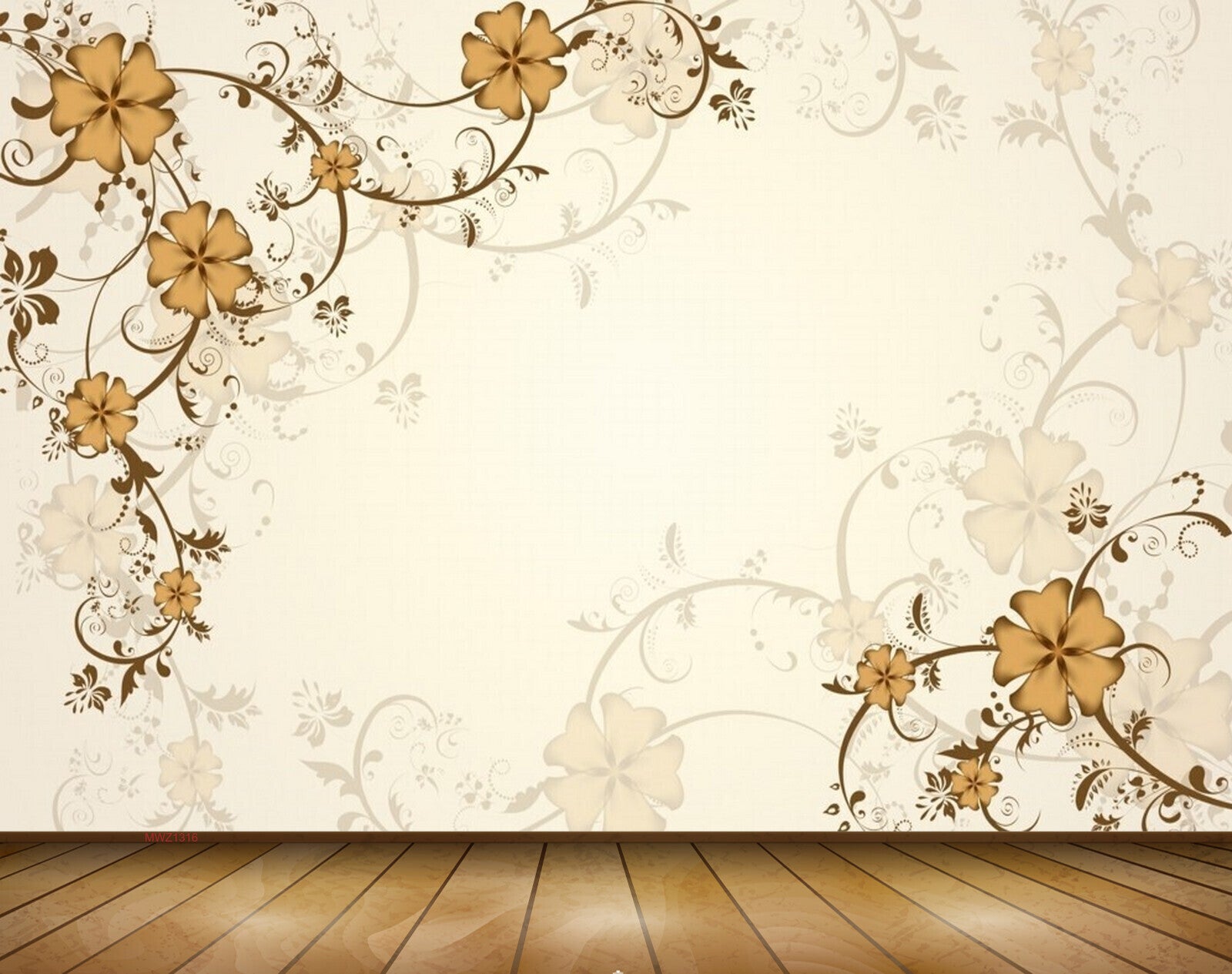 Avikalp MWZ1316 Orange Flowers Branches 3D HD Wallpaper Avikalp MWZ1316 Orange Flowers Branches 3D HD Wallpaper