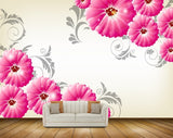 Avikalp MWZ1317 Pink Flowers 3D HD Wallpaper Avikalp MWZ1317 Pink Flowers 3D HD Wallpaper