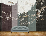 Avikalp MWZ1335 White Flowers Branches Birds 3D HD Wallpaper Avikalp MWZ1335 White Flowers Branches Birds 3D HD Wallpaper
