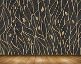 Avikalp MWZ1338 Golden Leaves 3D HD Wallpaper Avikalp MWZ1338 Golden Leaves 3D HD Wallpaper