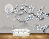 Avikalp MWZ1340 Flowers Branches Moon 3D HD Wallpaper Avikalp MWZ1340 Flowers Branches Moon 3D HD Wallpaper