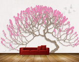 Avikalp MWZ1341 Tree Pink Flowers Birds 3D HD Wallpaper Avikalp MWZ1341 Tree Pink Flowers Birds 3D HD Wallpaper