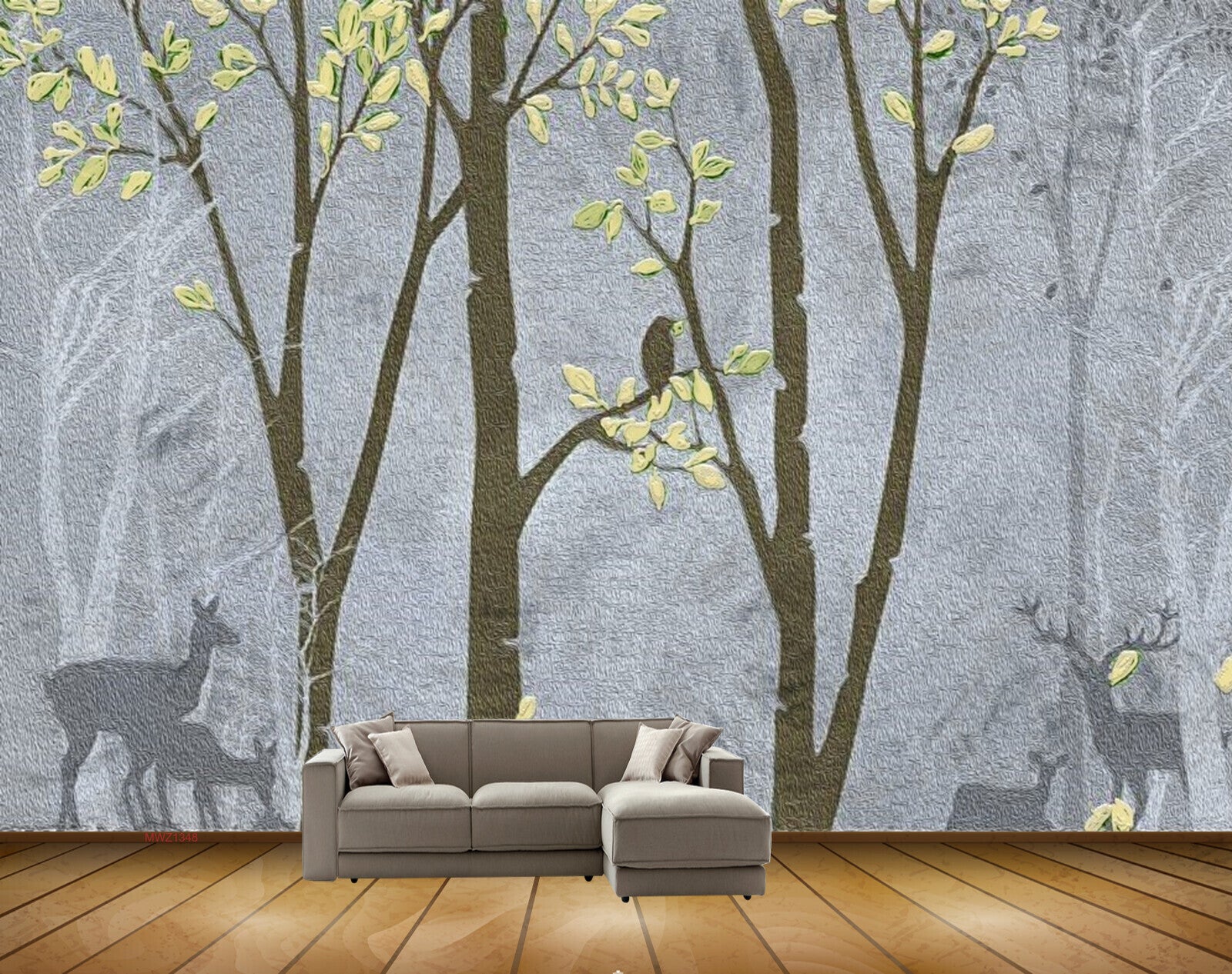Avikalp MWZ1348 Deers Trees Birds HD Wallpaper Avikalp MWZ1348 Deers Trees Birds HD Wallpaper