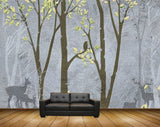Avikalp MWZ1348 Deers Trees Birds 3D HD Wallpaper Avikalp MWZ1348 Deers Trees Birds 3D HD Wallpaper