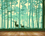 Avikalp MWZ1408 Deers Trees 3D HD Wallpaper Avikalp MWZ1408 Deers Trees 3D HD Wallpaper