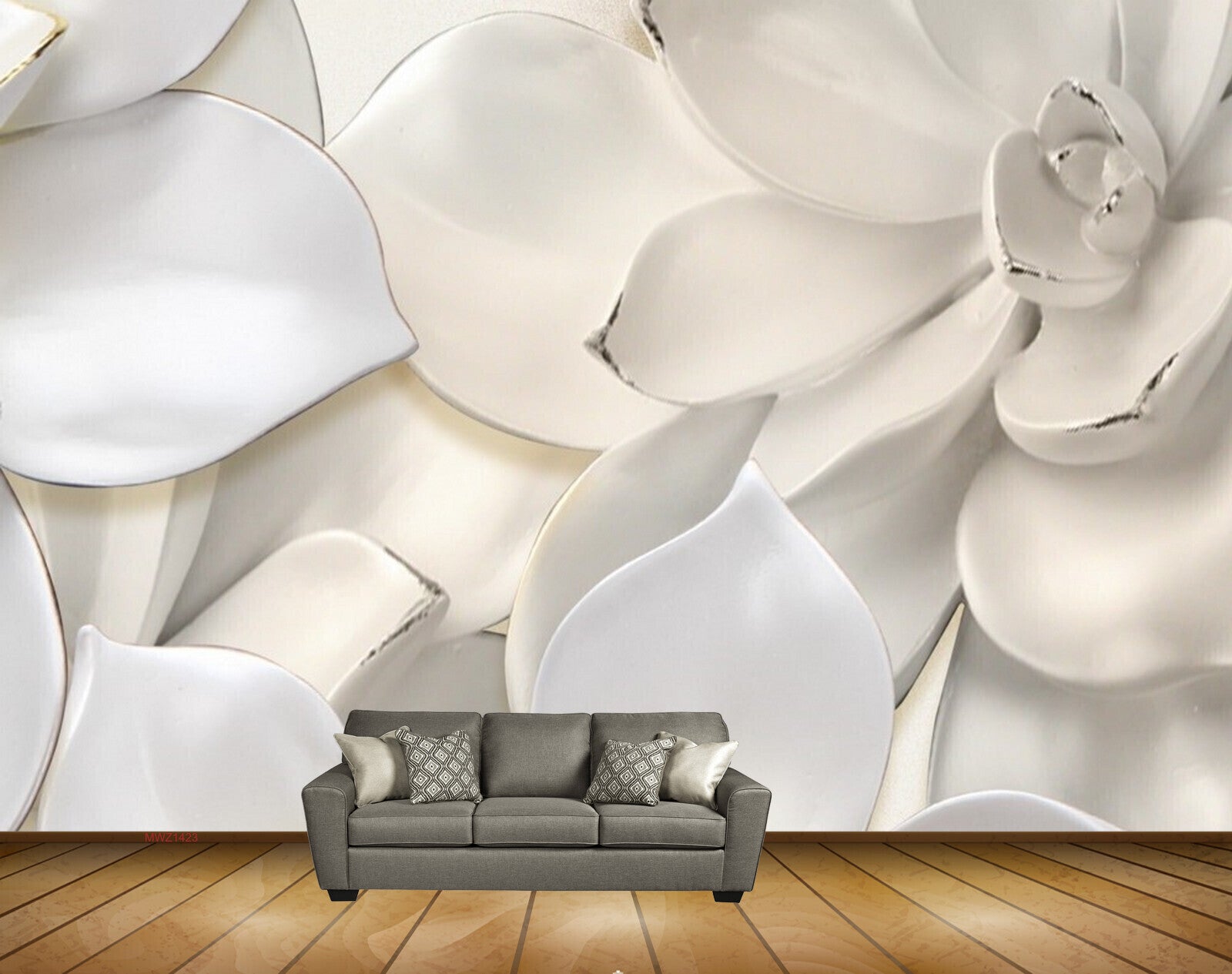 Avikalp MWZ1423 White Flower 3D HD Wallpaper Avikalp MWZ1423 White Flower 3D HD Wallpaper