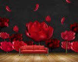 Avikalp MWZ1426 Red Rose Flowers 3D HD Wallpaper Avikalp MWZ1426 Red Rose Flowers 3D HD Wallpaper