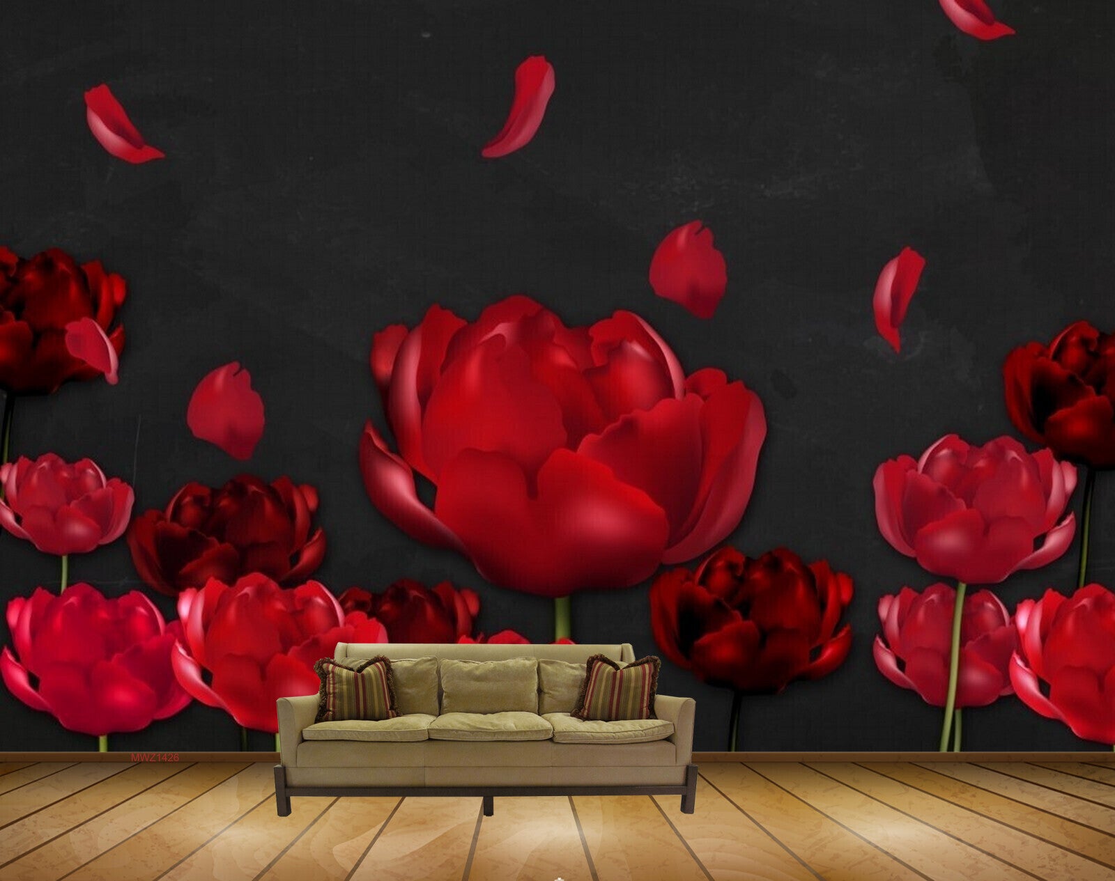 Avikalp MWZ1426 Red Rose Flowers 3D HD Wallpaper Avikalp MWZ1426 Red Rose Flowers 3D HD Wallpaper