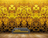 Avikalp MWZ1467 Golden Flowers Plants 3D HD Wallpaper Avikalp MWZ1467 Golden Flowers Plants 3D HD Wallpaper
