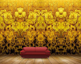 Avikalp MWZ1467 Golden Flowers Plants 3D HD Wallpaper Avikalp MWZ1467 Golden Flowers Plants 3D HD Wallpaper