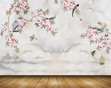 Avikalp MWZ1469 Pink Flowers Birds Cages 3D HD Wallpaper Avikalp MWZ1469 Pink Flowers Birds Cages 3D HD Wallpaper