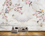 Avikalp MWZ1469 Pink Flowers Birds Cages 3D HD Wallpaper Avikalp MWZ1469 Pink Flowers Birds Cages 3D HD Wallpaper