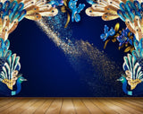 Avikalp MWZ1471 Peacocks Violet Blue Flowers 3D HD Wallpaper Avikalp MWZ1471 Peacocks Violet Blue Flowers 3D HD Wallpaper