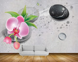 Avikalp MWZ1502 Pink Flowers Stones Plants HD Wallpaper Avikalp MWZ1502 Pink Flowers Stones Plants HD Wallpaper