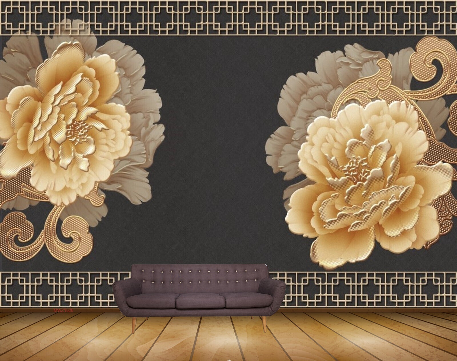 Avikalp MWZ1526 White Orange Flowers 3D HD Wallpaper Avikalp MWZ1526 White Orange Flowers 3D HD Wallpaper